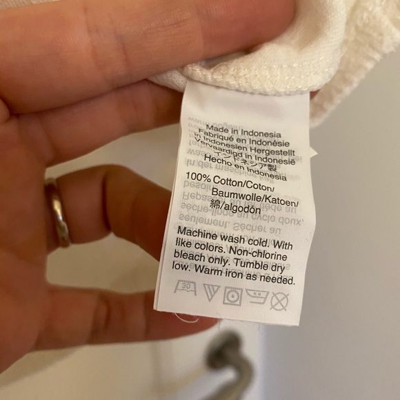 Madewell textured tie in front, size Large - Picture 6 of 6